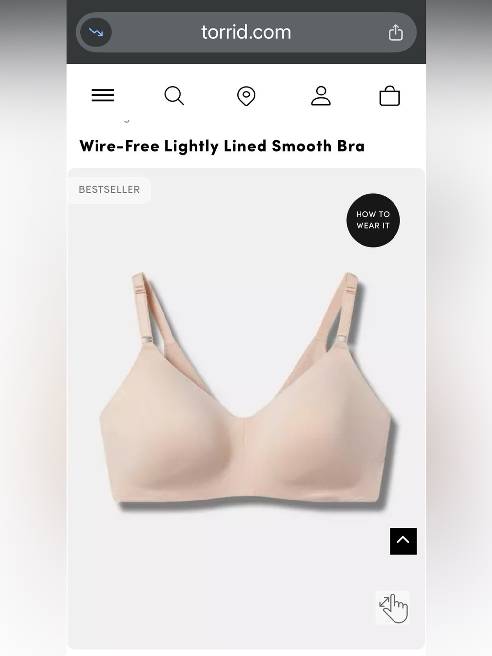 torrid blush Wire-Free Lightly Lined Bra 48B & 48C NWT